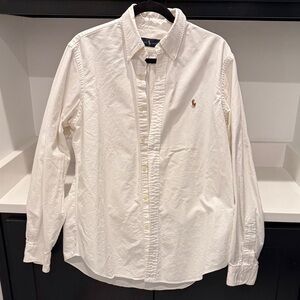Polo by Ralph Lauren Men’s White Button Down Shirt. Size L